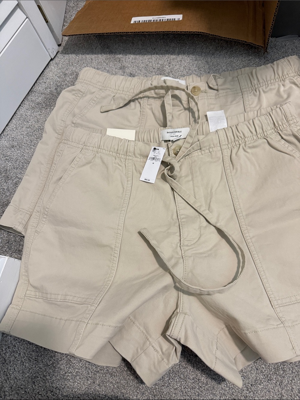 Banana Republic Women's Casual Drawstring Shorts - Beige